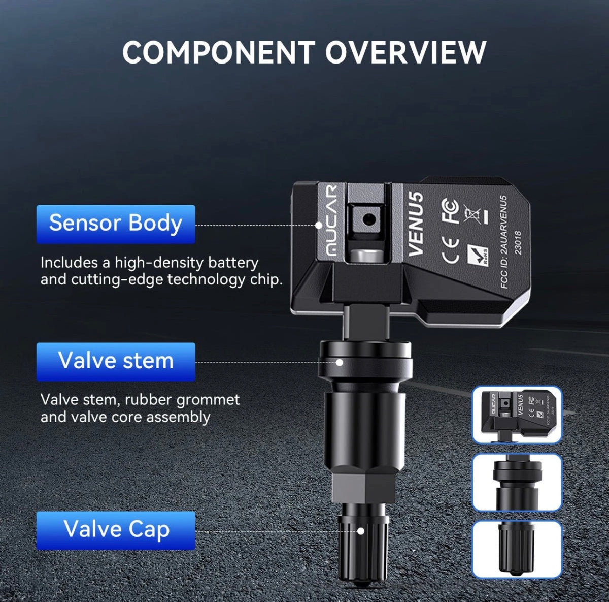 MUCAR VENU 5 Tire Pressure Sensor