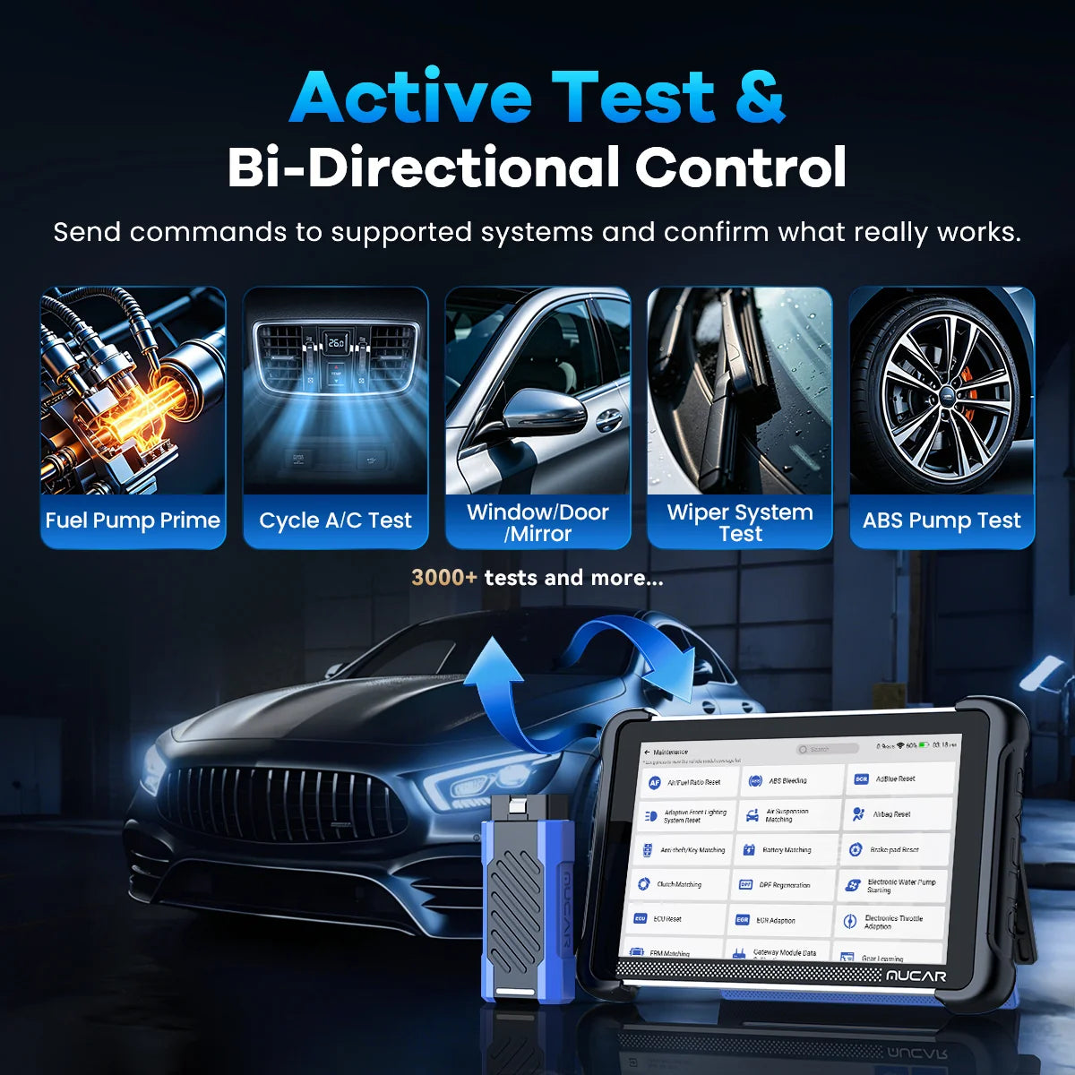 MUCAR 892BT PRO AI Diagnostic Scanner with J2534 Pass-Thru & Topology Mapping