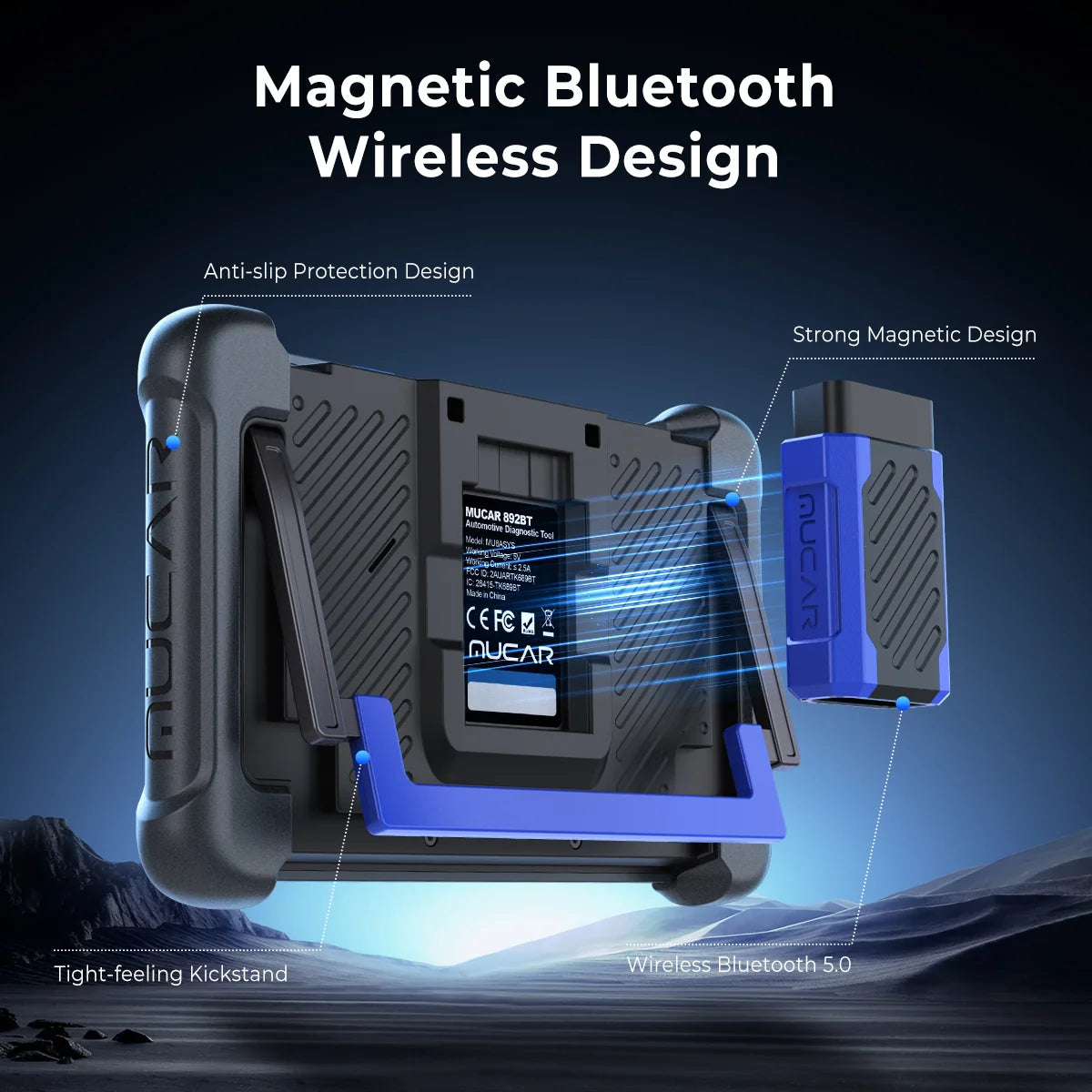MUCAR 892BT AI-Assisted Bidirectional Diagnostic Scanner