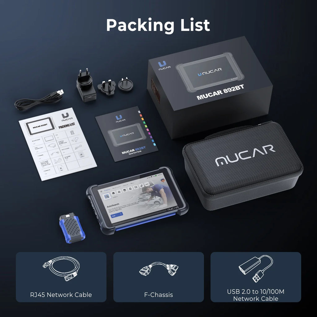 MUCAR 892BT AI-Assisted Bidirectional Diagnostic Scanner