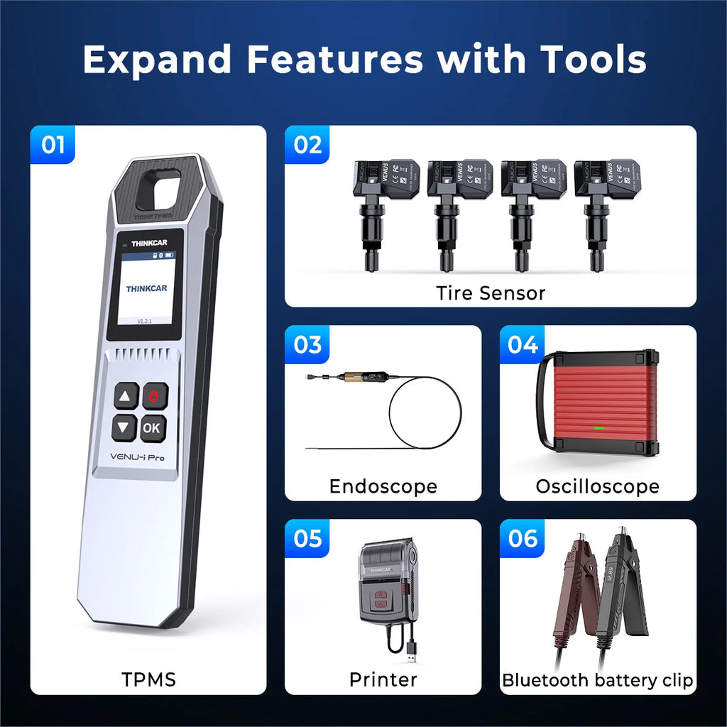 MUCAR VO8 8-Inch Professional All-In-One Bi-Directional Diagnostic Kit