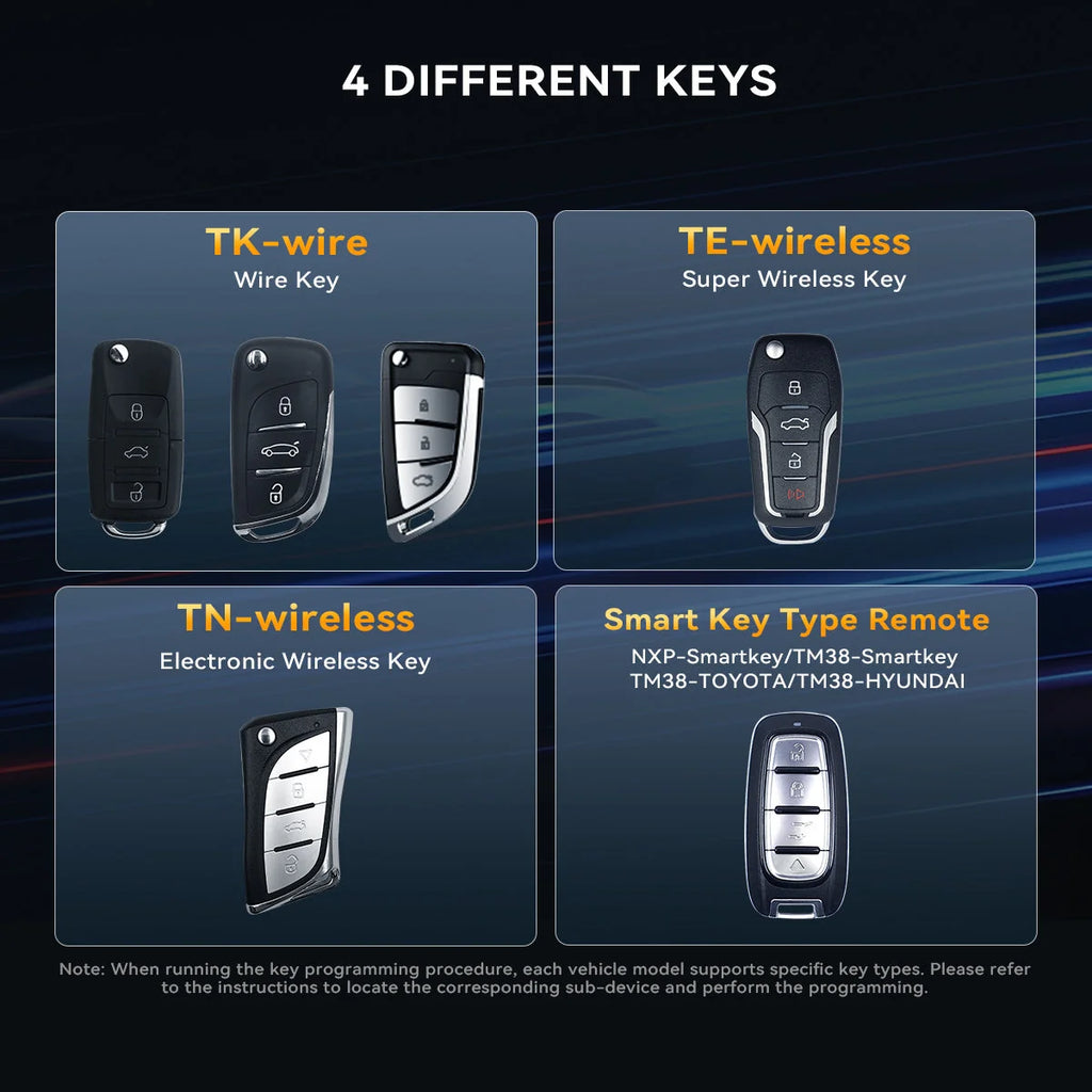 TKEY101 - Universal Car Key Programmer with 6 Remote Keys
