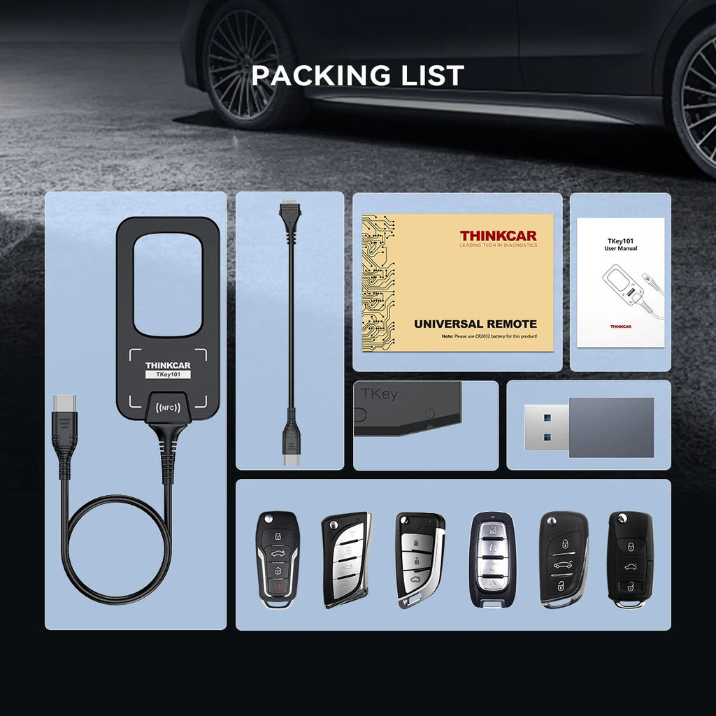 TKEY101 - Universal Car Key Programmer with 6 Remote Keys