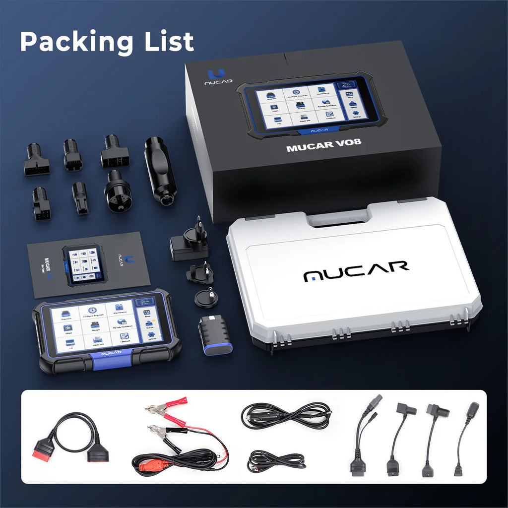 MUCAR VO8 8-Inch Professional All-In-One Bi-Directional Diagnostic Kit
