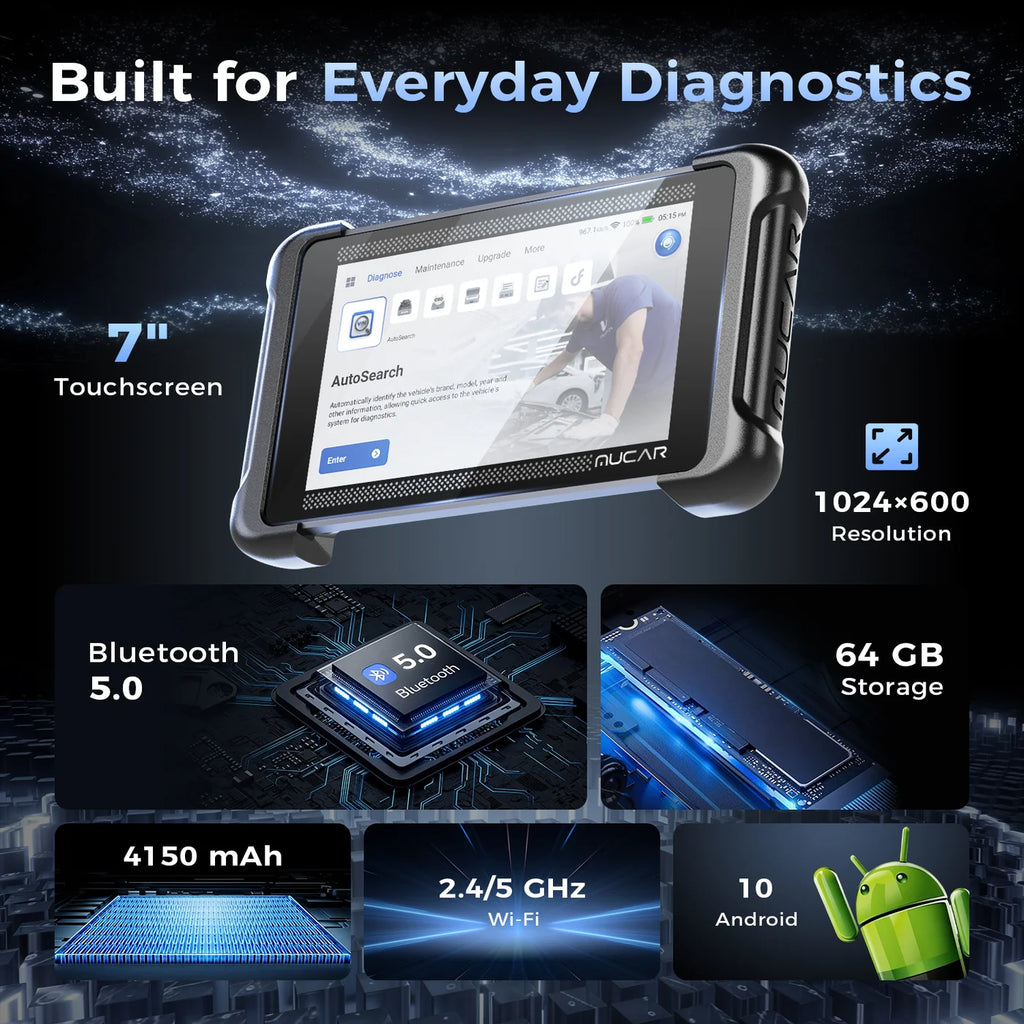 MUCAR 783BT AI-Assisted Bidirectional Diagnostic Scanner