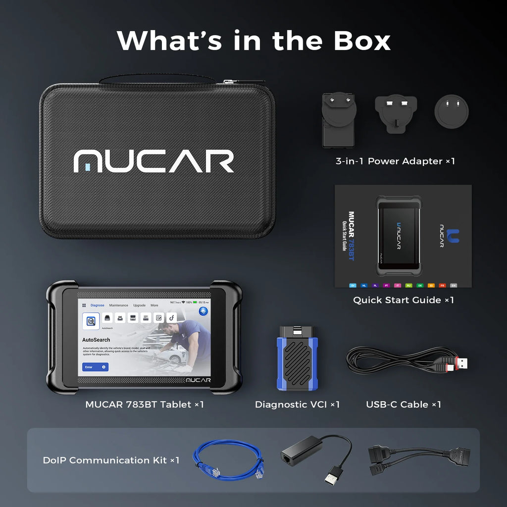 MUCAR 783BT AI-Assisted Bidirectional Diagnostic Scanner
